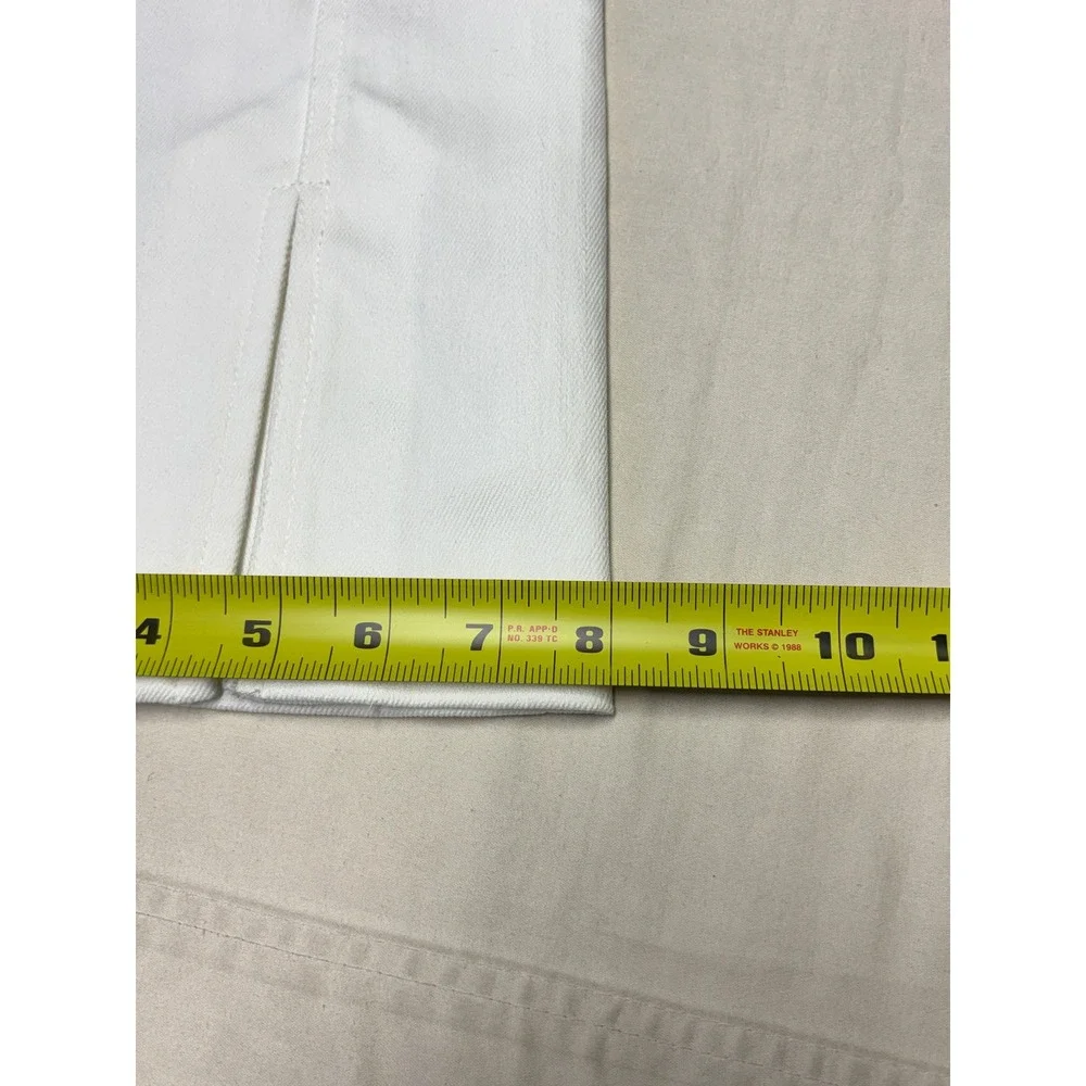 Cinq a Sept Tous Les Jours White High Waisted Flare Slit Hem Womens 2 W26 L26‎